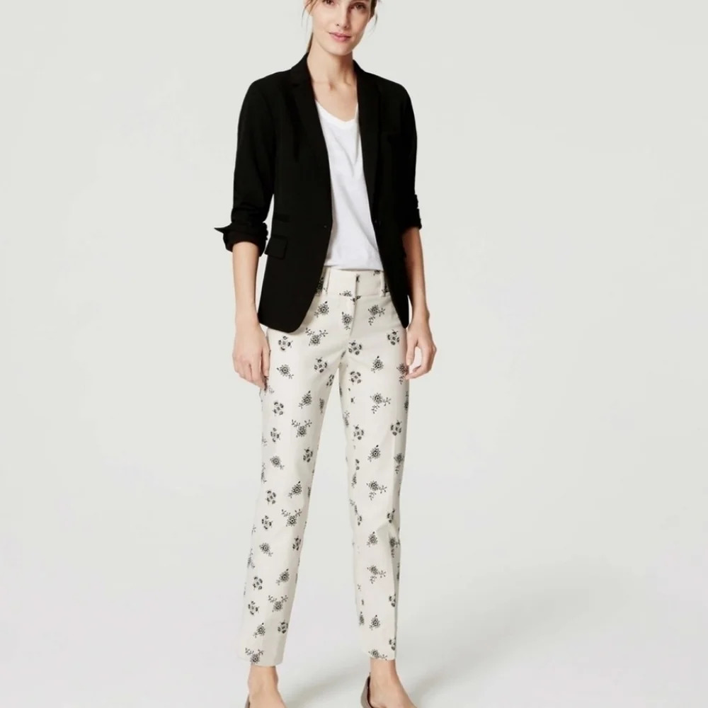 Loft Marisa Meadow Floral Riveria Pant